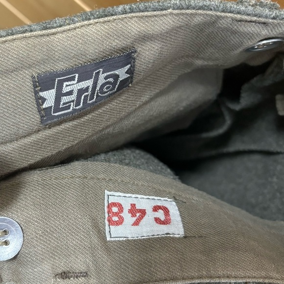 Vintage Swedish Wool C48 Winter Cargo Heavyweight Military Field Hunting Pants - Picture 3 of 14